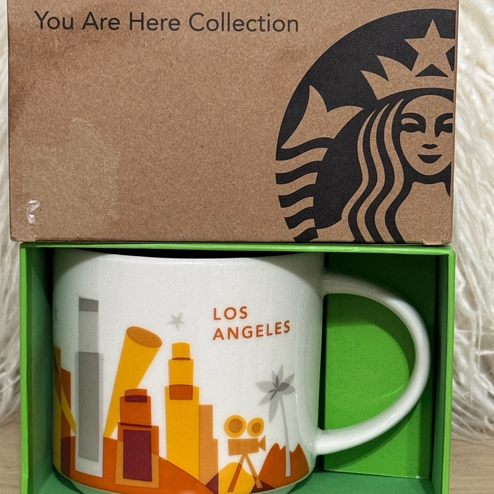 STARBUCKS You were here LA Los Angeles Coffee Tea Mug Cup New In Box Collectable
